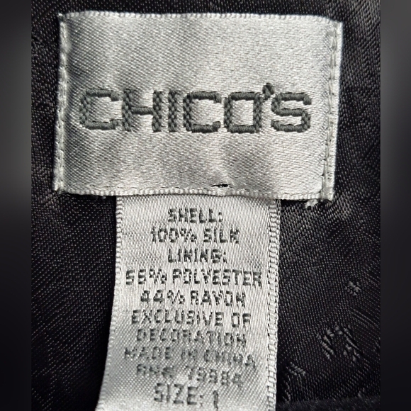 Chico's 100% Silk Kimono/Jacket     Size 1 - Picture 11 of 11